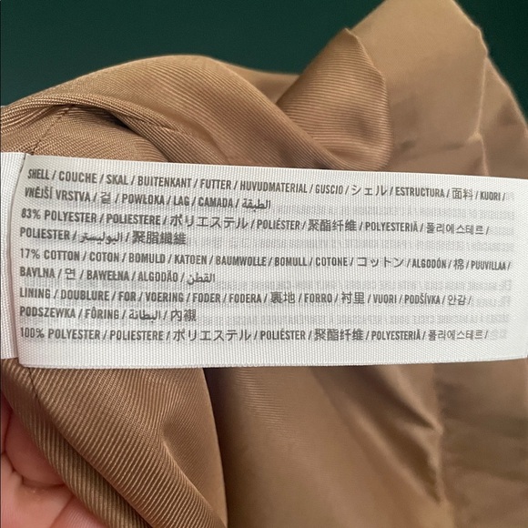 Abercrombie & Fitch Tan Trench Coat with Belt - Picture 5 of 5